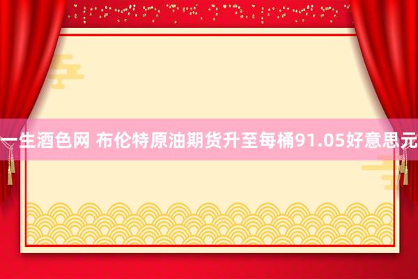 一生酒色网 布伦特原油期货升至每桶91.05好意思元
