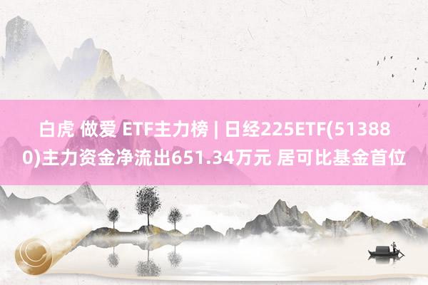 白虎 做爱 ETF主力榜 | 日经225ETF(513880)主力资金净流出651.34万元 居可比基金首位