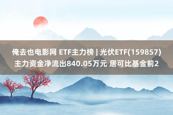 俺去也电影网 ETF主力榜 | 光伏ETF(159857)主力资金净流出840.05万元 居可比基金前2