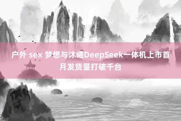 户外 sex 梦想与沐曦DeepSeek一体机上市首月发货量打破千台